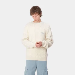 Strick>Carhartt WIP Signature Sweater Natural / Dusty Ice