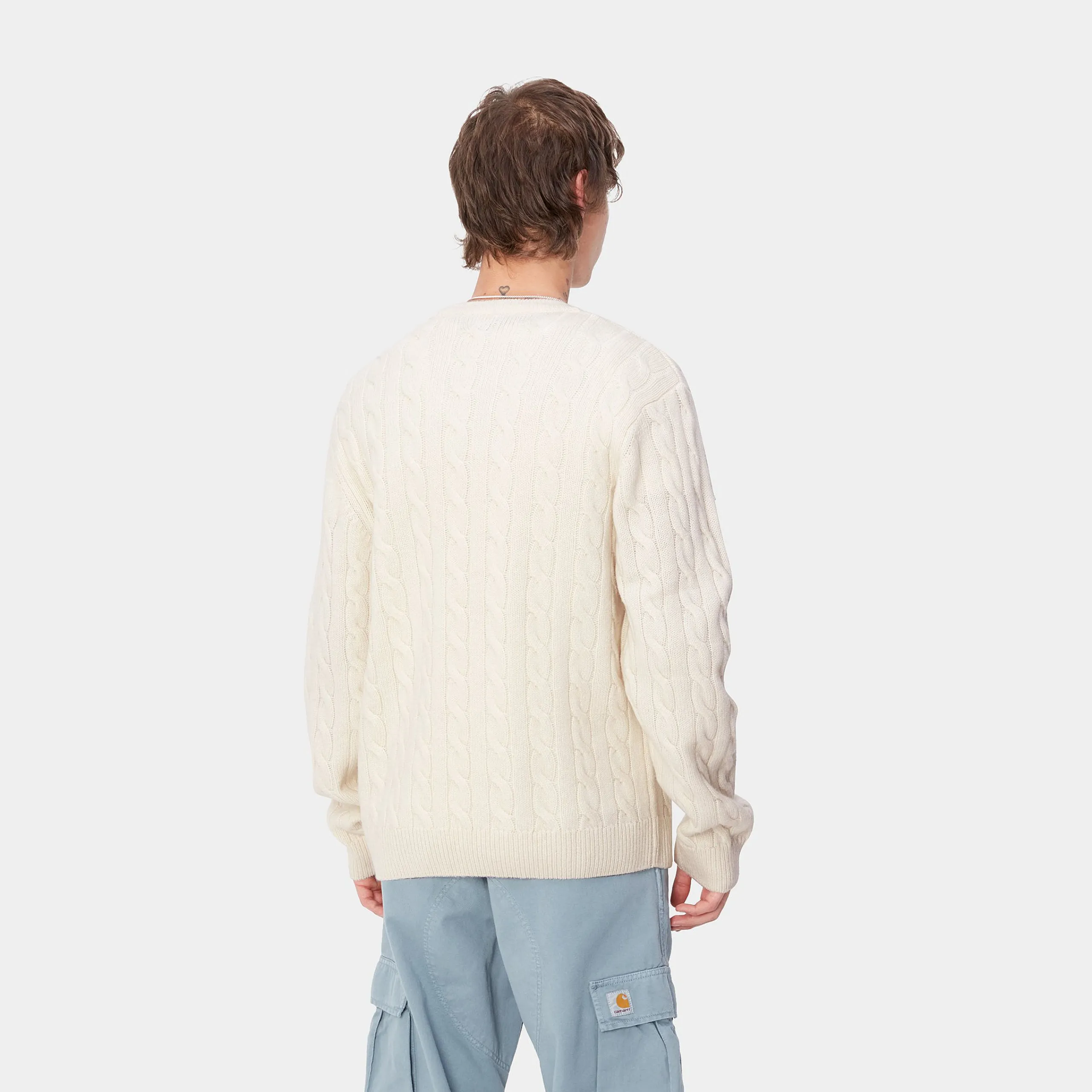 Strick>Carhartt WIP Signature Sweater Natural / Dusty Ice