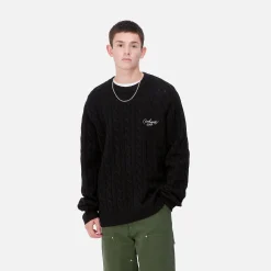 Strick>Carhartt WIP Signature Sweater Black / Wax