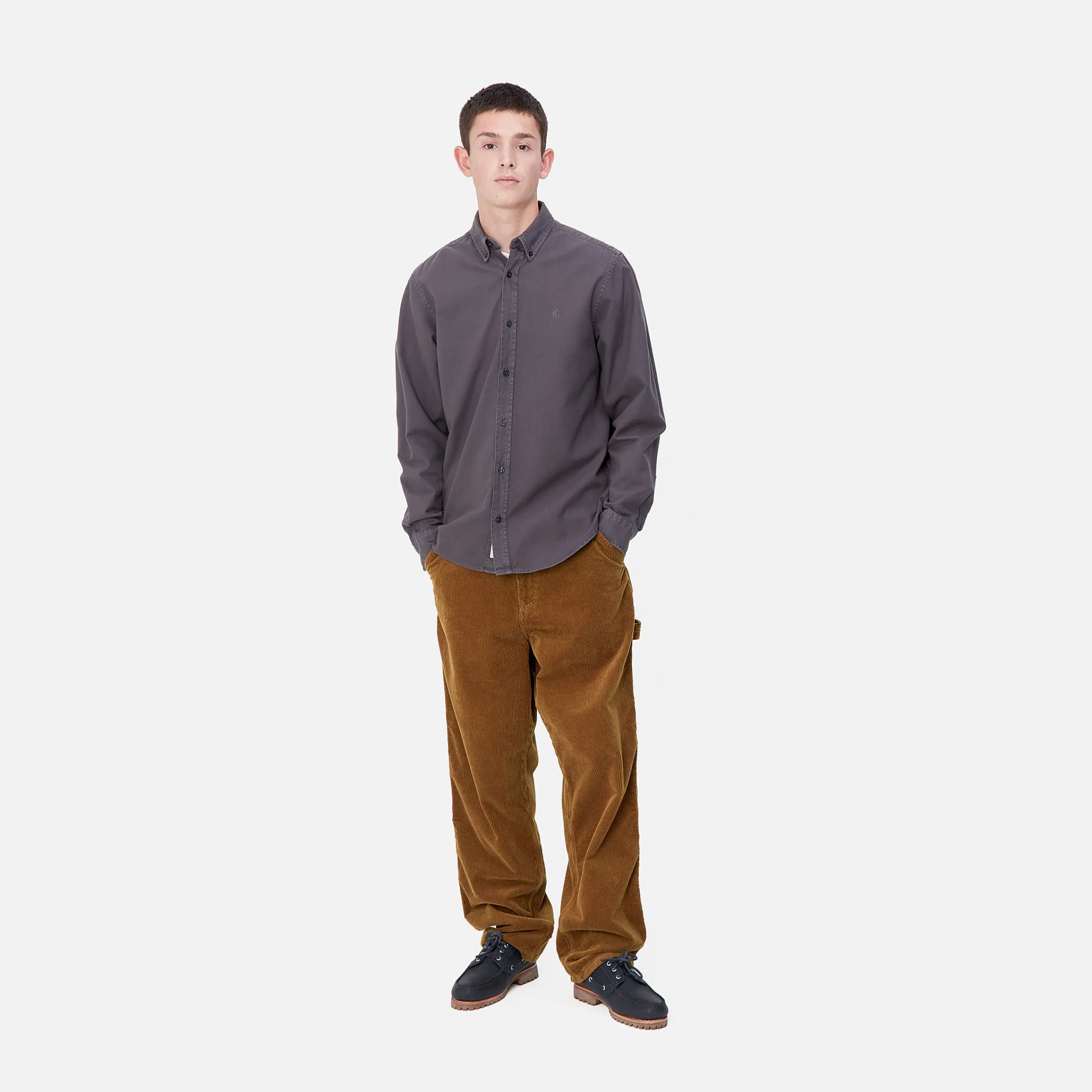 Hosen>Carhartt WIP Single Knee Pant Deep H Brown