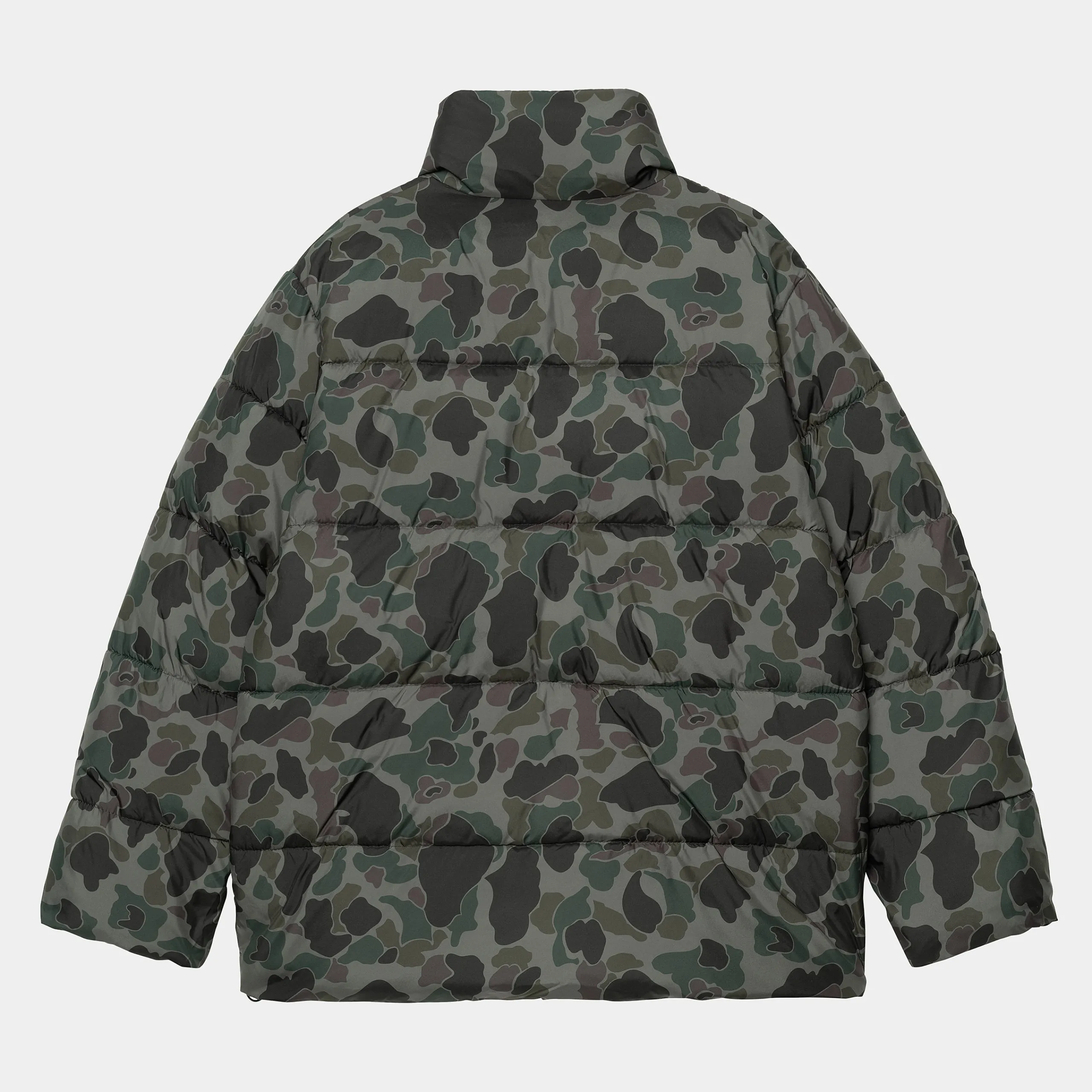 Jacken & Mäntel>Carhartt WIP Springfield Jacket Camo Duck, Grey / Hamilton Brown