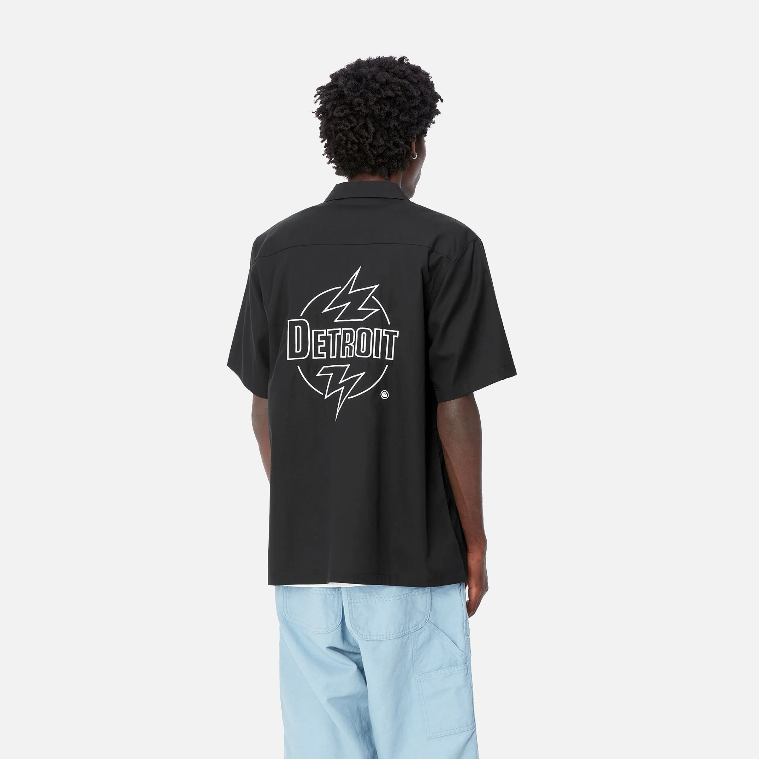 Hemden>Carhartt WIP S/S Ablaze Shirt Black / Wax