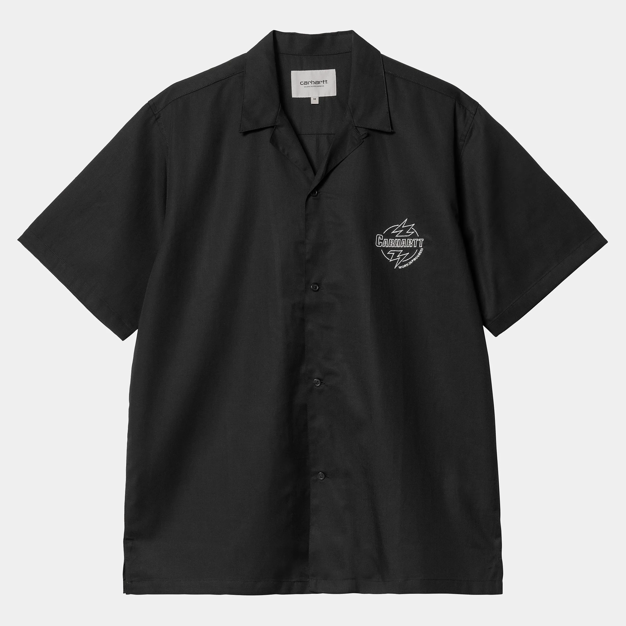 Hemden>Carhartt WIP S/S Ablaze Shirt Black / Wax