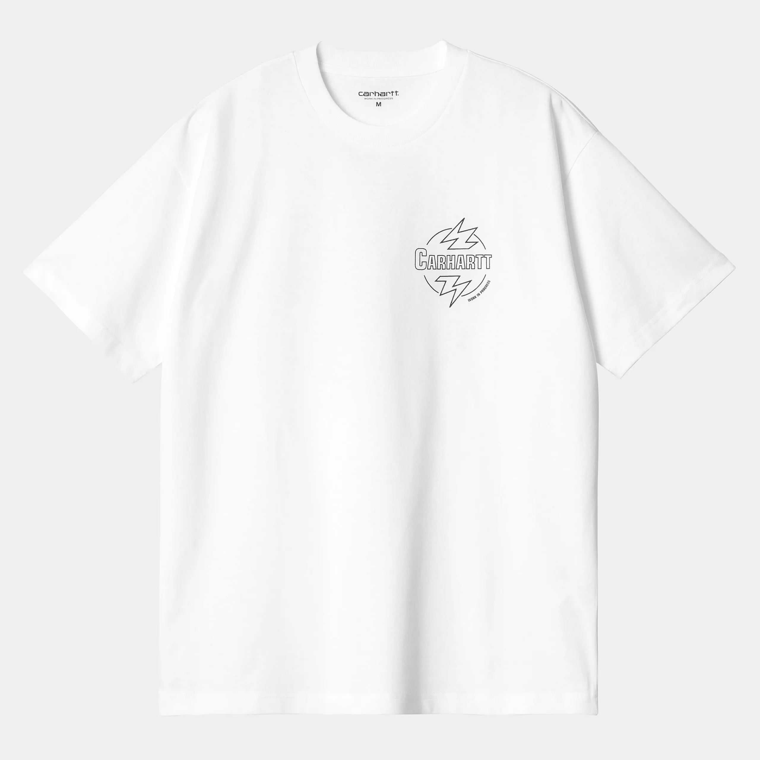 T-Shirts & Polos>Carhartt WIP S/S Ablaze T-Shirt White / Black