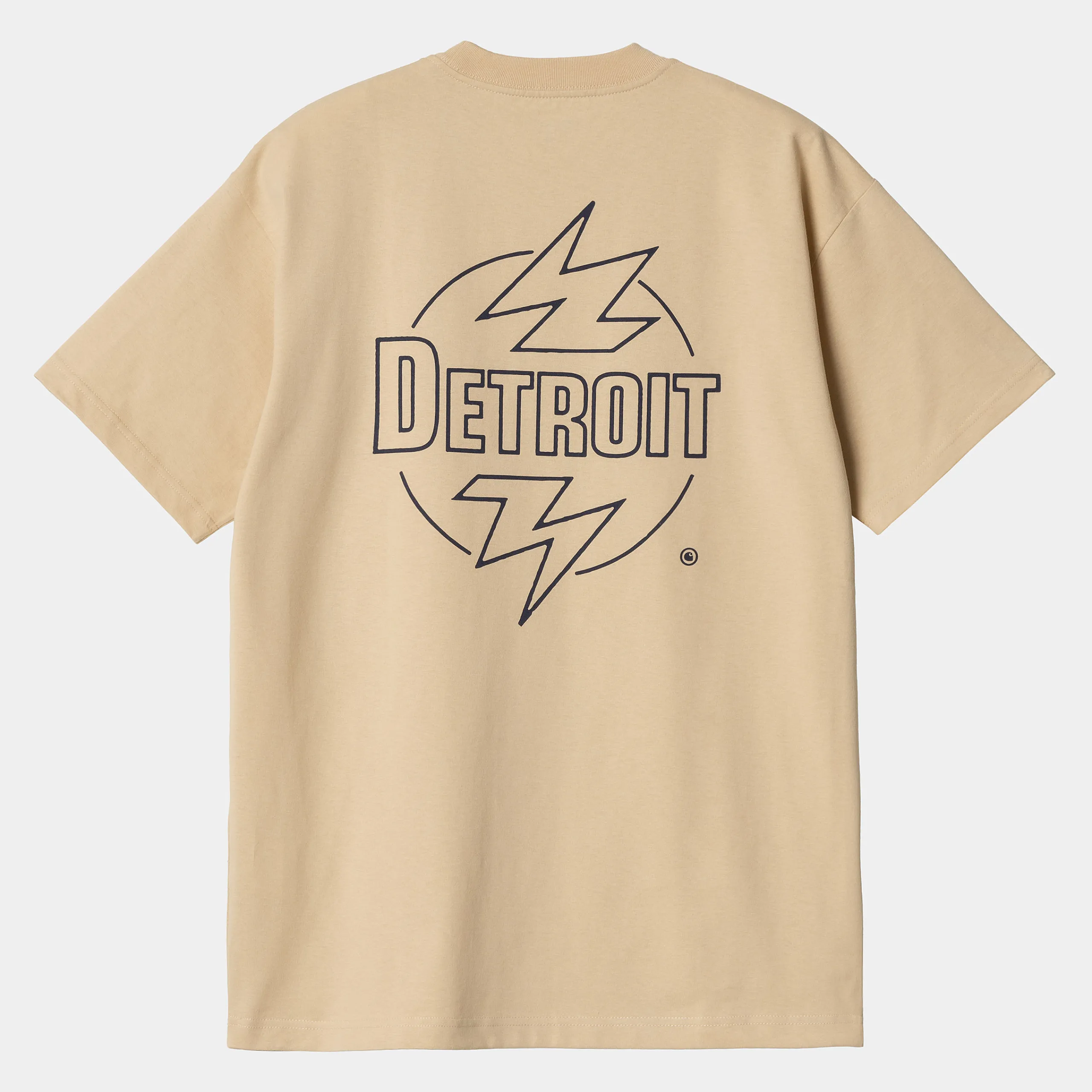 T-Shirts & Polos>Carhartt WIP S/S Ablaze T-Shirt Cornsilk / Air Force Blue