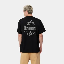 T-Shirts & Polos>Carhartt WIP S/S Ablaze T-Shirt Black / Wax