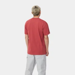 T-Shirts & Polos>Carhartt WIP S/S American Script T-Shirt Tuscany