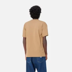 T-Shirts & Polos>Carhartt WIP S/S American Script T-Shirt Peanut