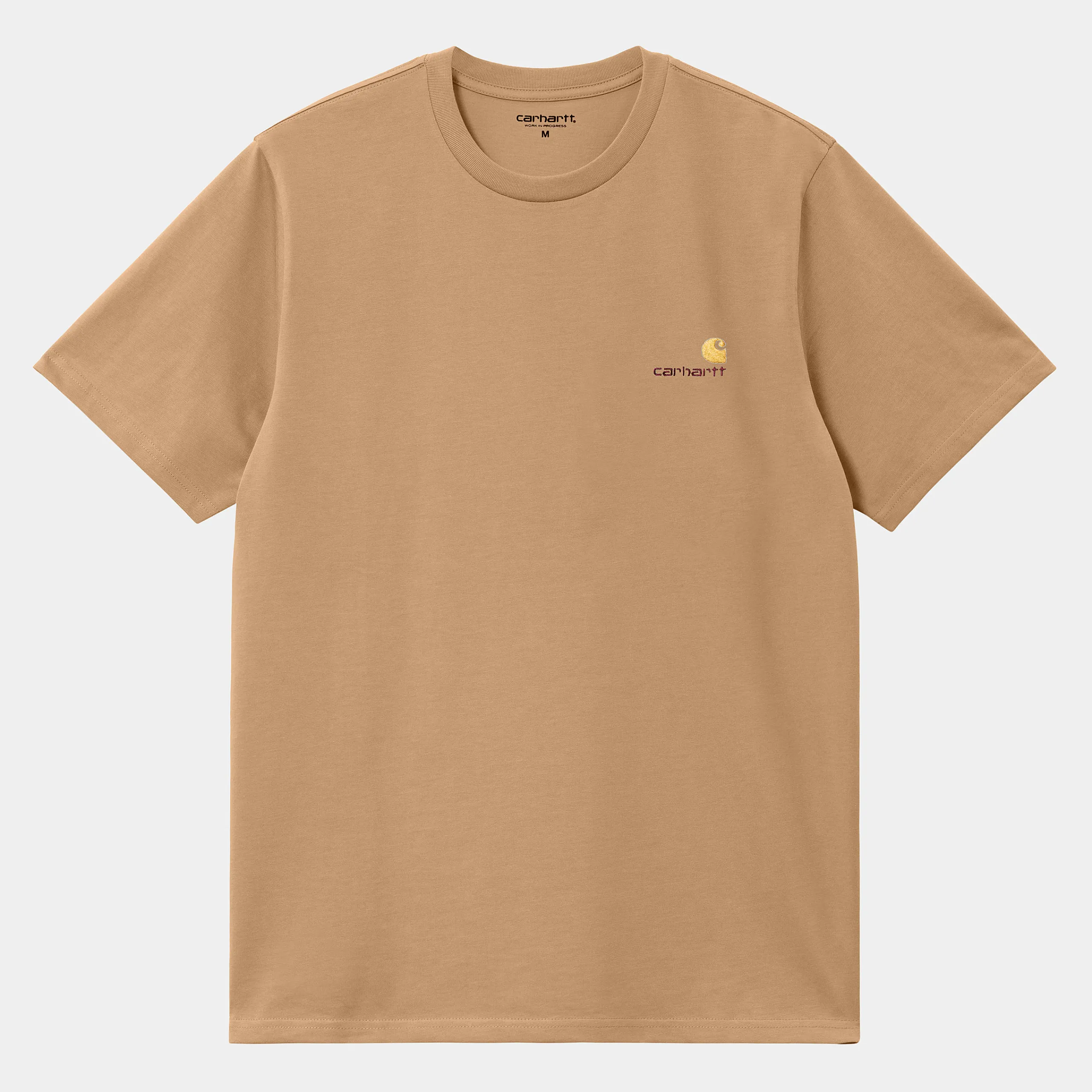 T-Shirts & Polos>Carhartt WIP S/S American Script T-Shirt Peanut