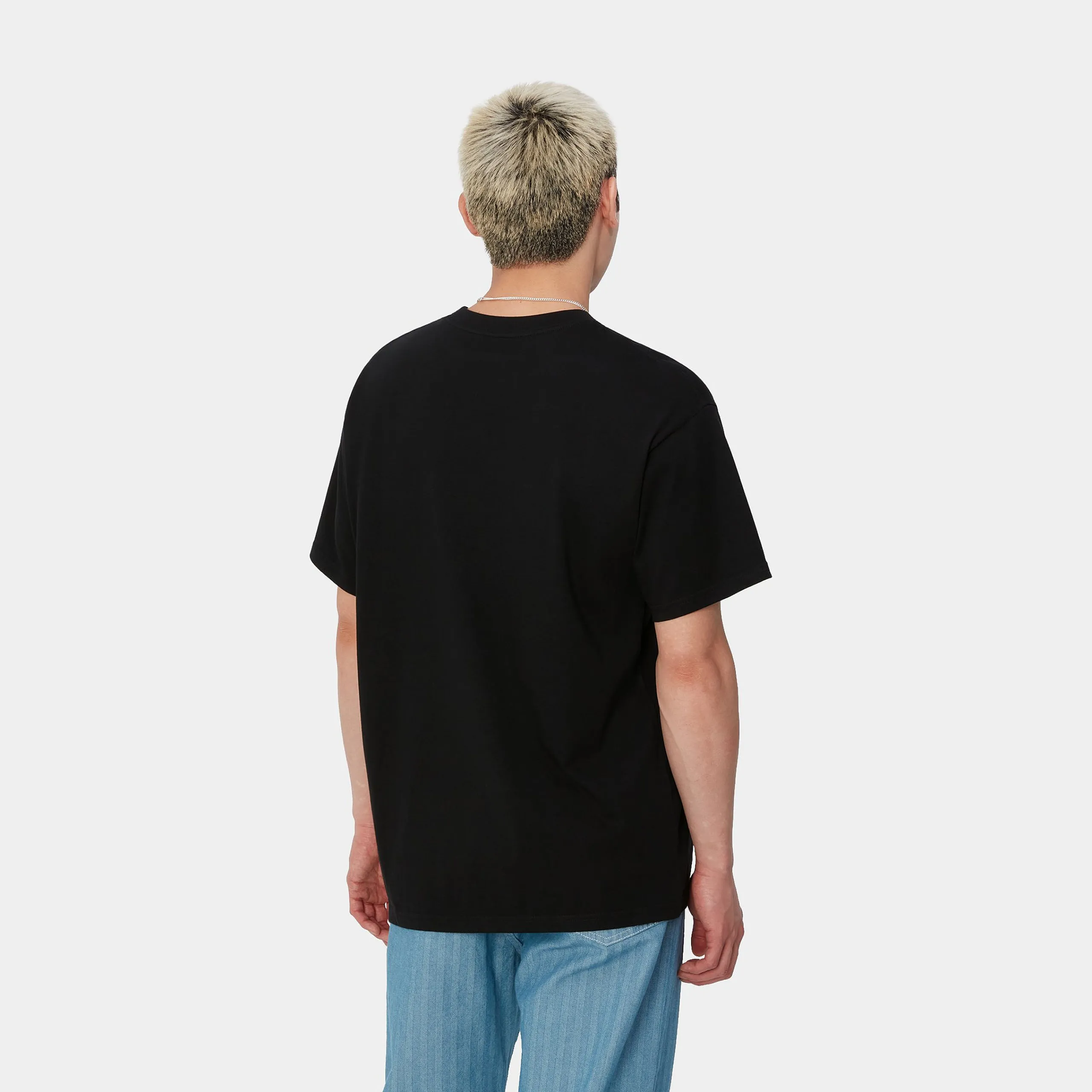T-Shirts & Polos>Carhartt WIP S/S Amour Pocket T-Shirt Black / White