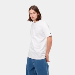 T-Shirts & Polos>Carhartt WIP S/S Base T-Shirt White / Black