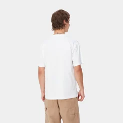 T-Shirts & Polos>Carhartt WIP S/S BIB Overall T-Shirt White