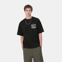 T-Shirts & Polos>Carhartt WIP S/S Body Of Work T-Shirt Black / White