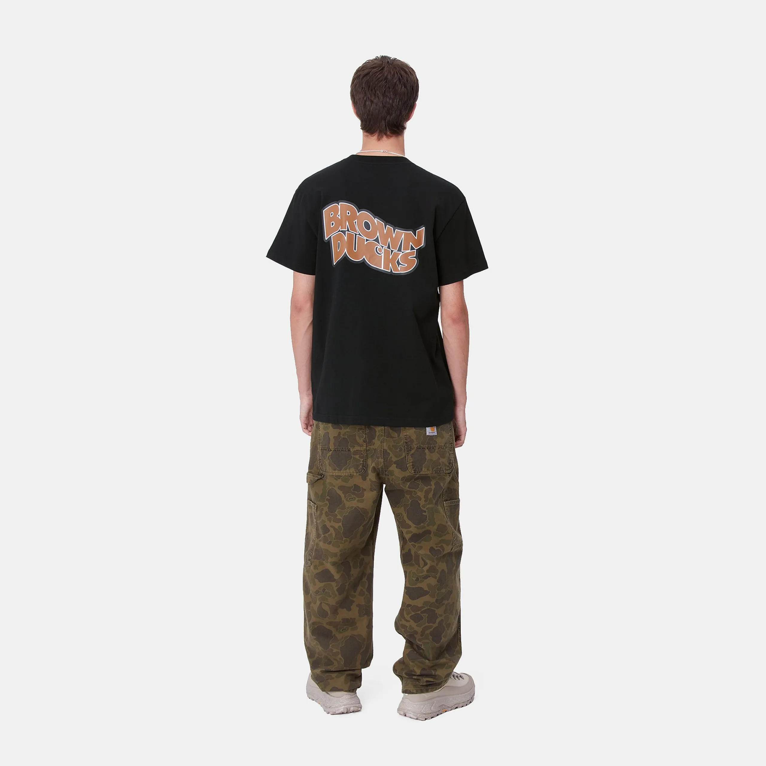 T-Shirts & Polos>Carhartt WIP S/S Brown Ducks T-Shirt Black