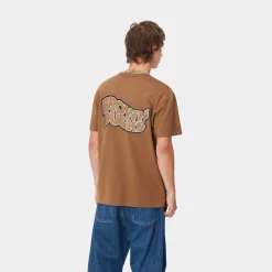 T-Shirts & Polos>Carhartt WIP S/S Brown Ducks T-Shirt Hamilton Brown