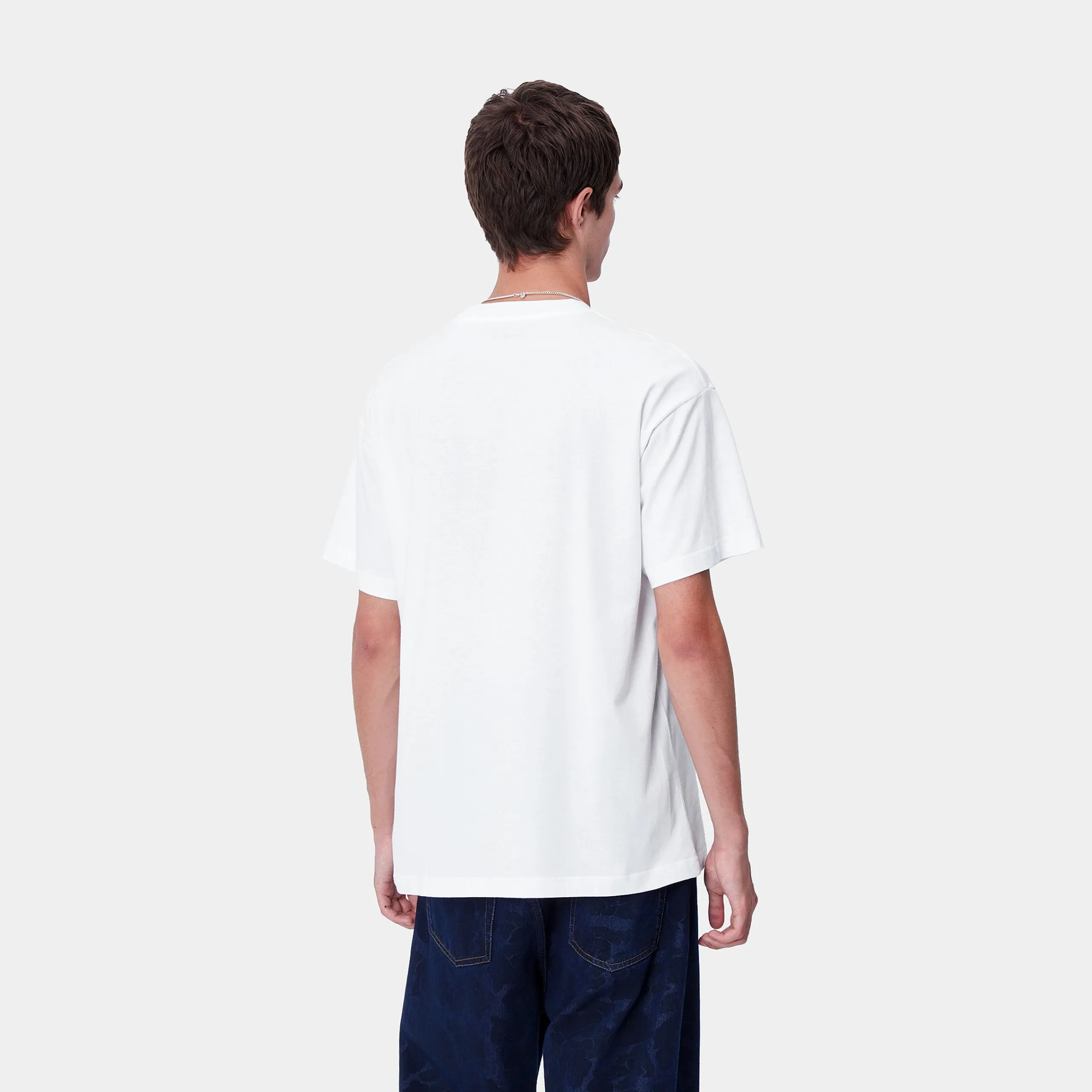 T-Shirts & Polos>Carhartt WIP S/S Brush WIP T-Shirt White