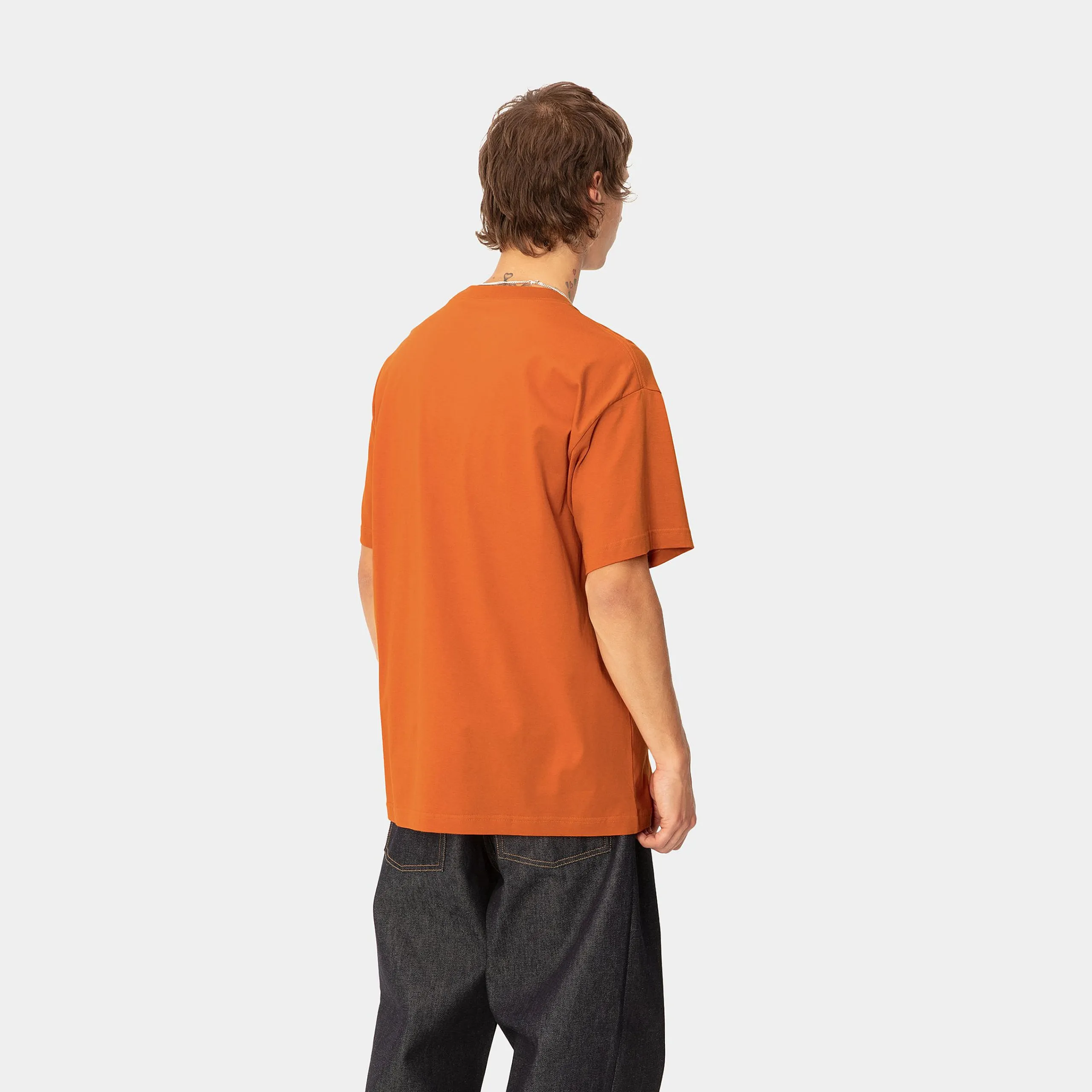 T-Shirts & Polos>Carhartt WIP S/S Brush WIP T-Shirt Turmeric