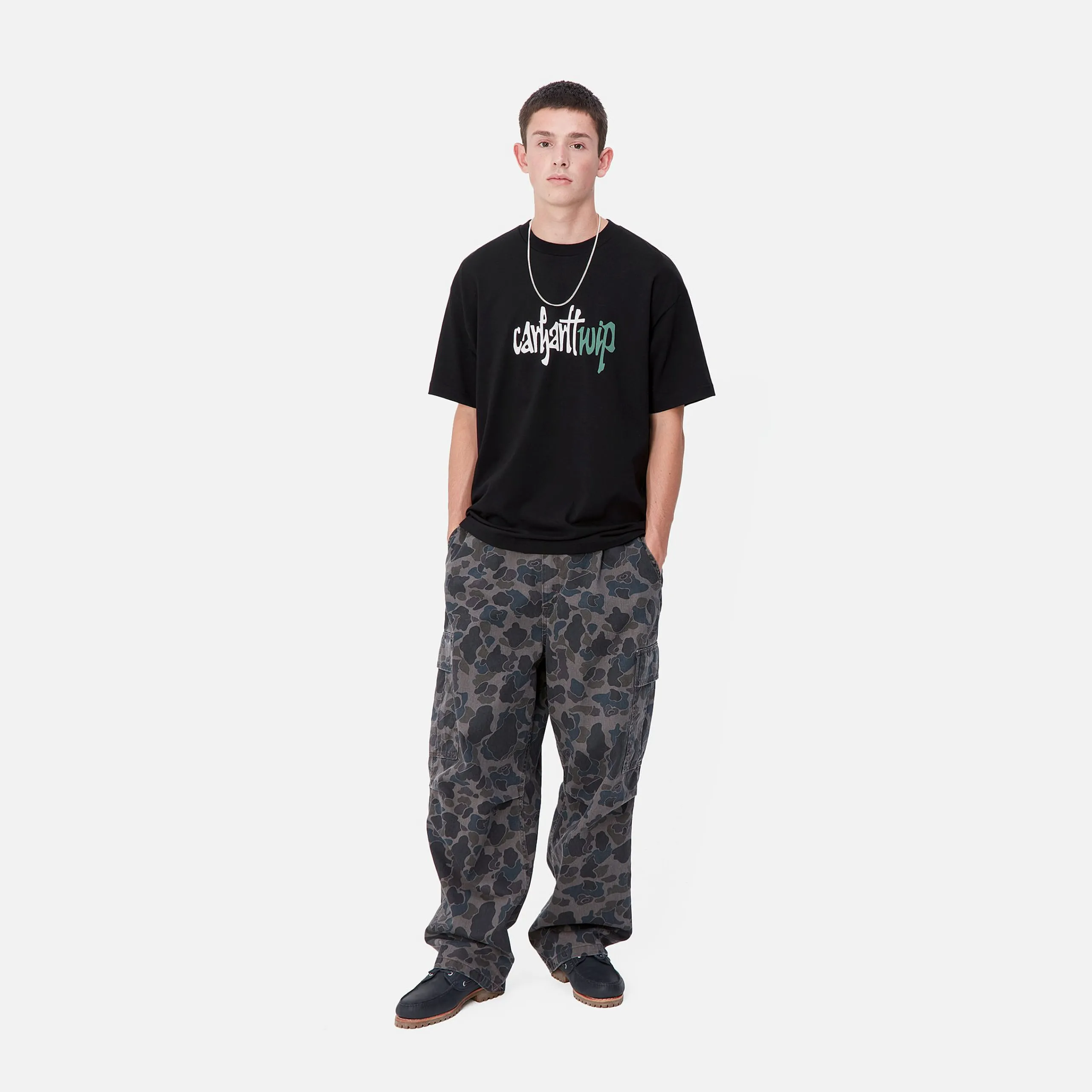 T-Shirts & Polos>Carhartt WIP S/S Brush WIP T-Shirt Black