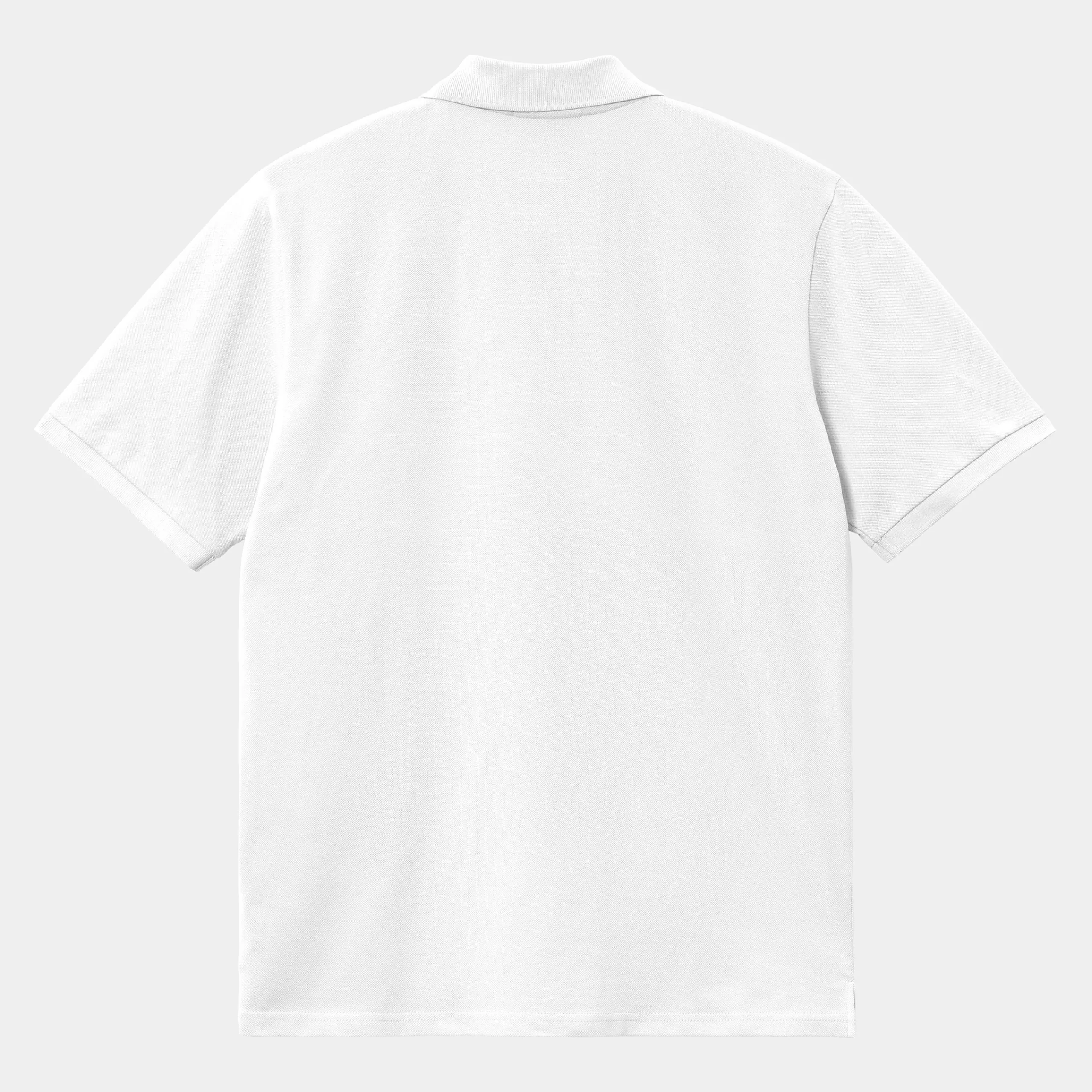 T-Shirts & Polos>Carhartt WIP S/S Chase Pique Polo White / Gold