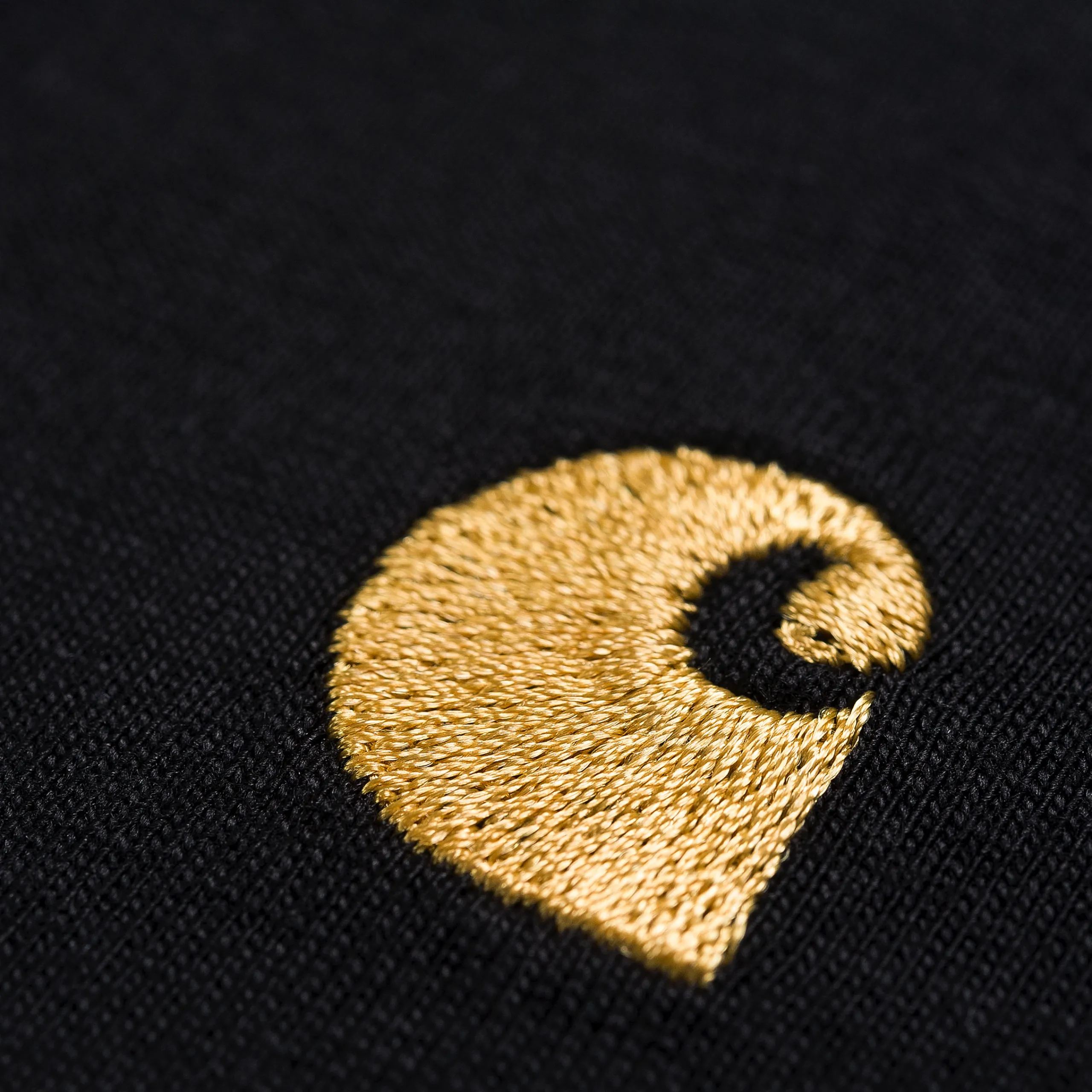 T-Shirts & Polos>Carhartt WIP S/S Chase T-Shirt Black / Gold