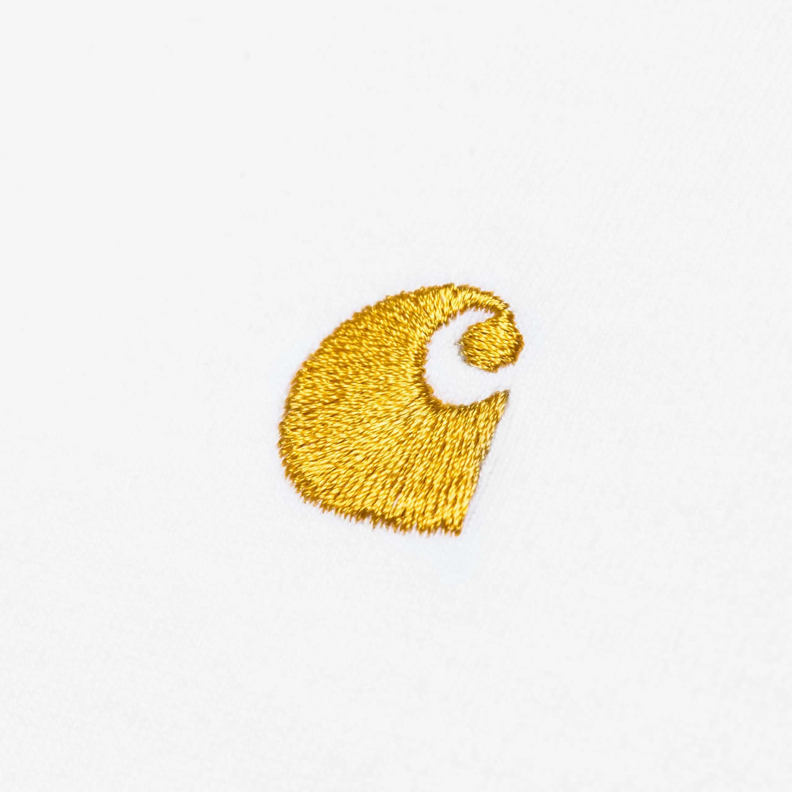 T-Shirts & Polos>Carhartt WIP S/S Chase T-Shirt White / Gold