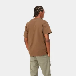 T-Shirts & Polos>Carhartt WIP S/S Chase T-Shirt Tamarind / Gold