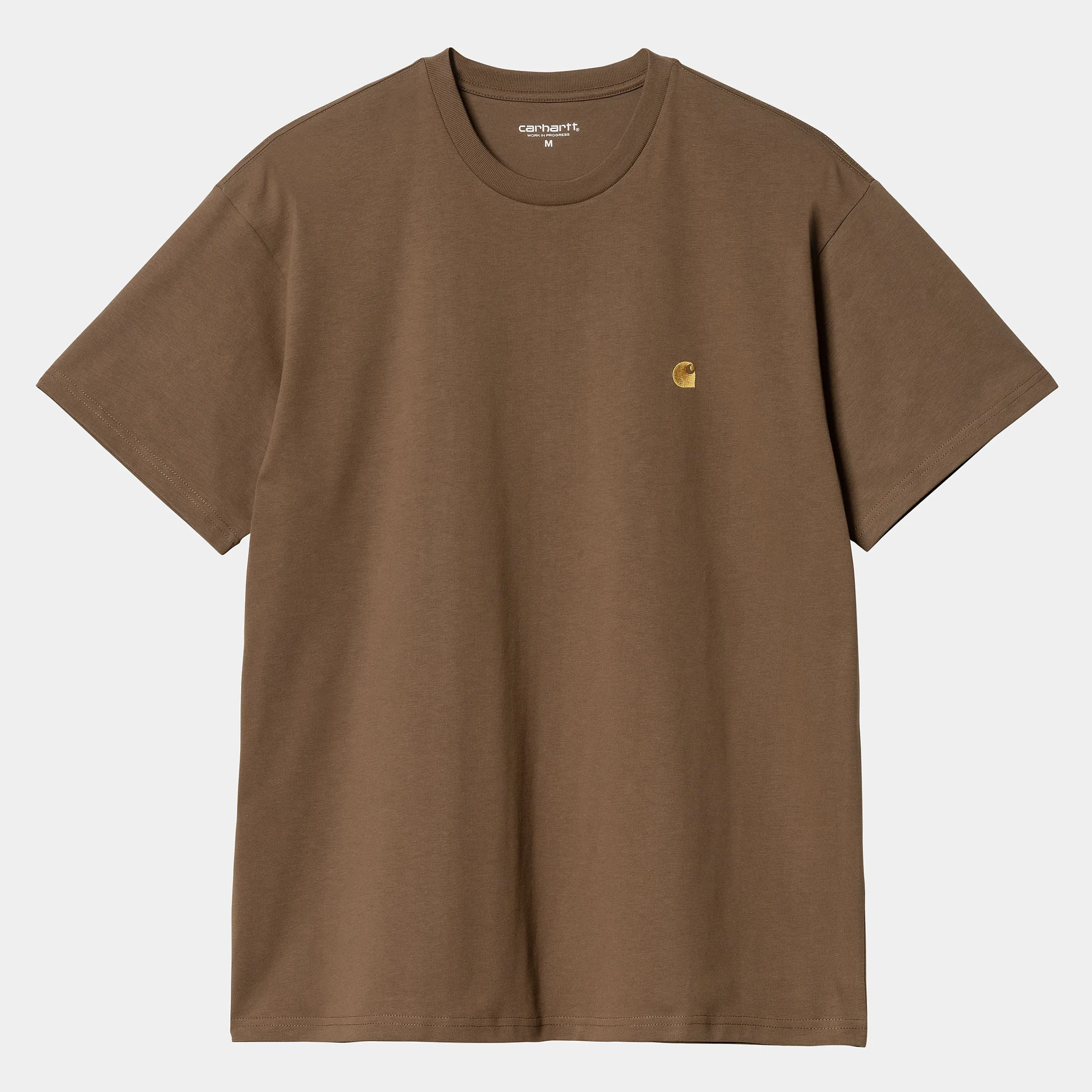 T-Shirts & Polos>Carhartt WIP S/S Chase T-Shirt Chocolate / Gold