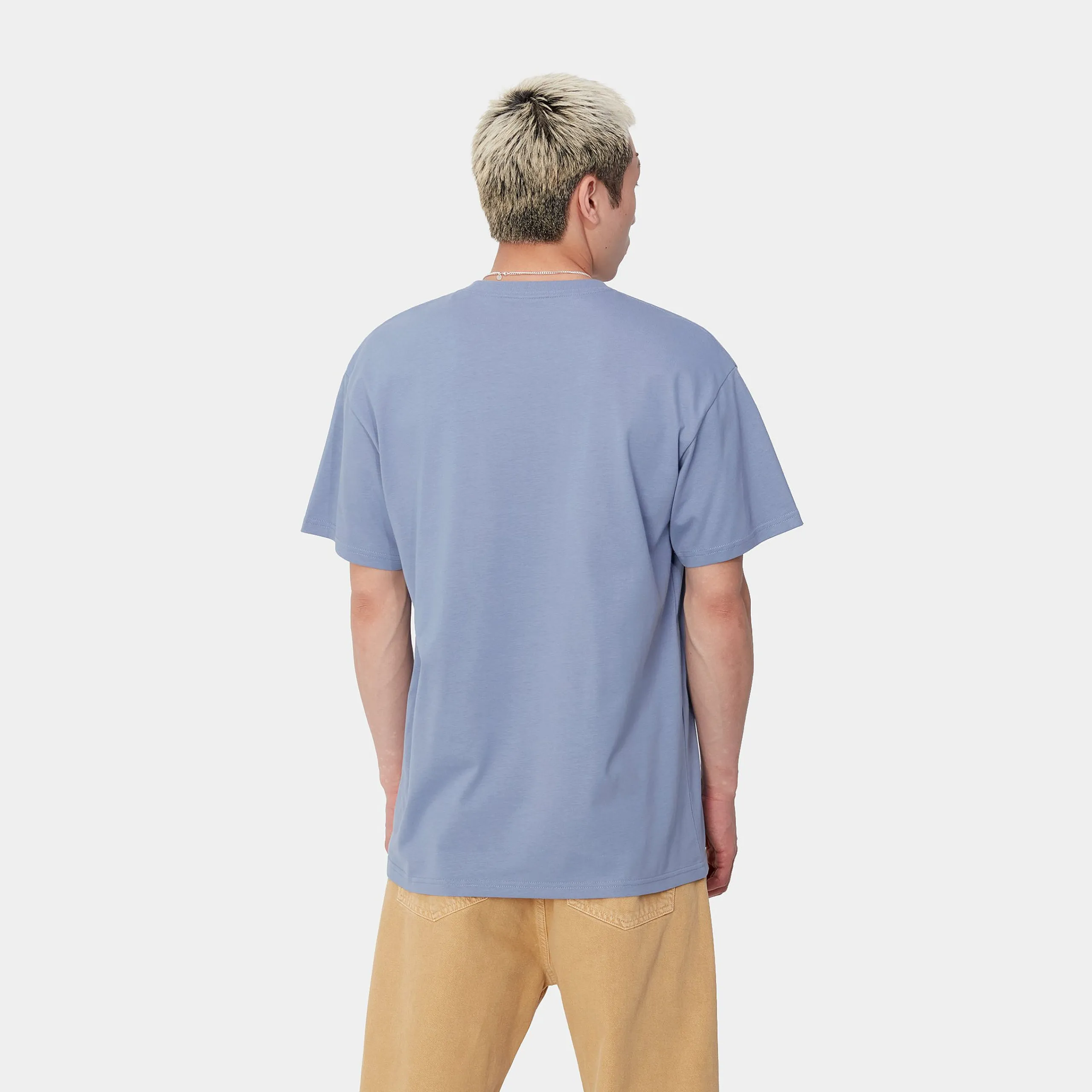 T-Shirts & Polos>Carhartt WIP S/S Chase T-Shirt Charm Blue / Gold