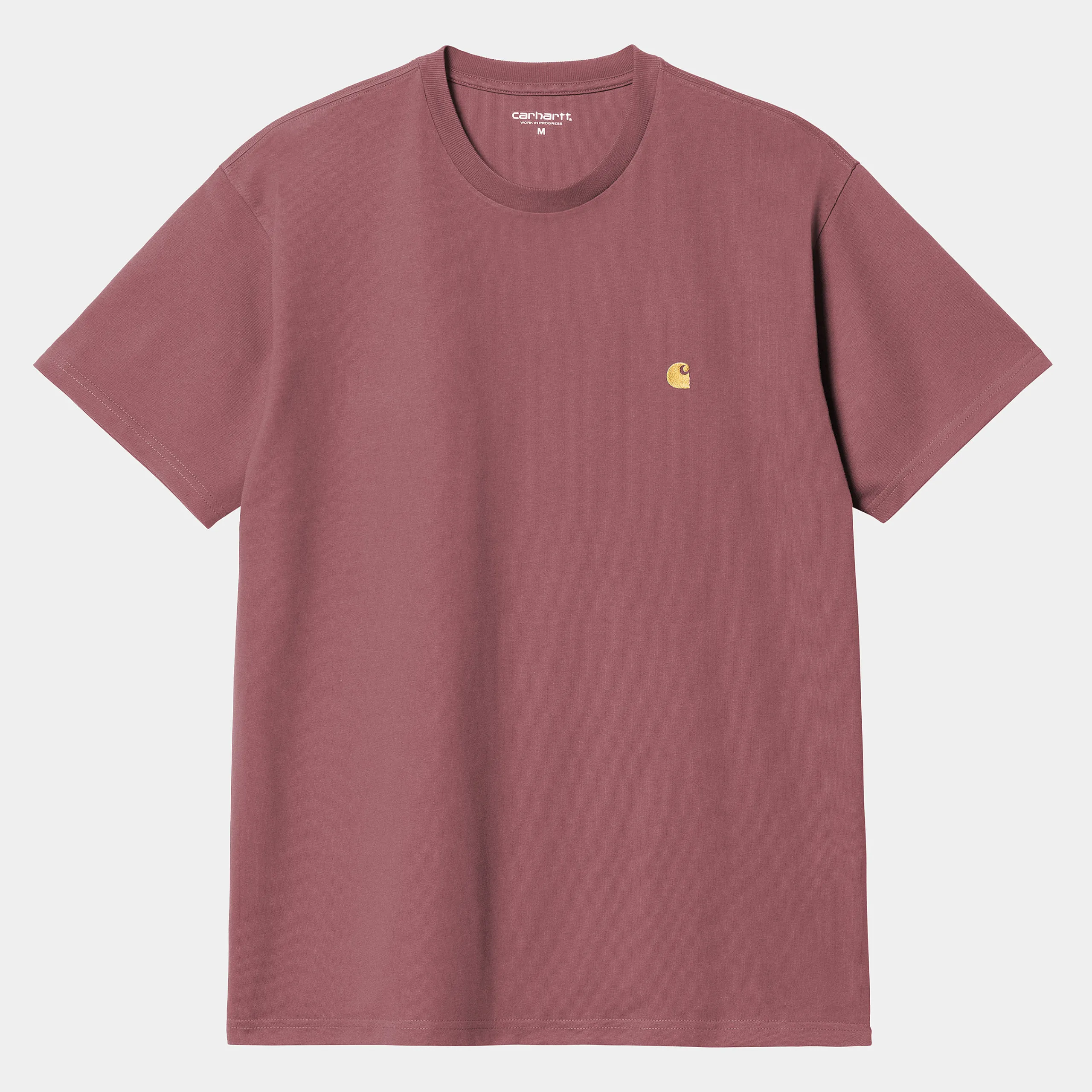 T-Shirts & Polos>Carhartt WIP S/S Chase T-Shirt Dusty Fuchsia / Gold