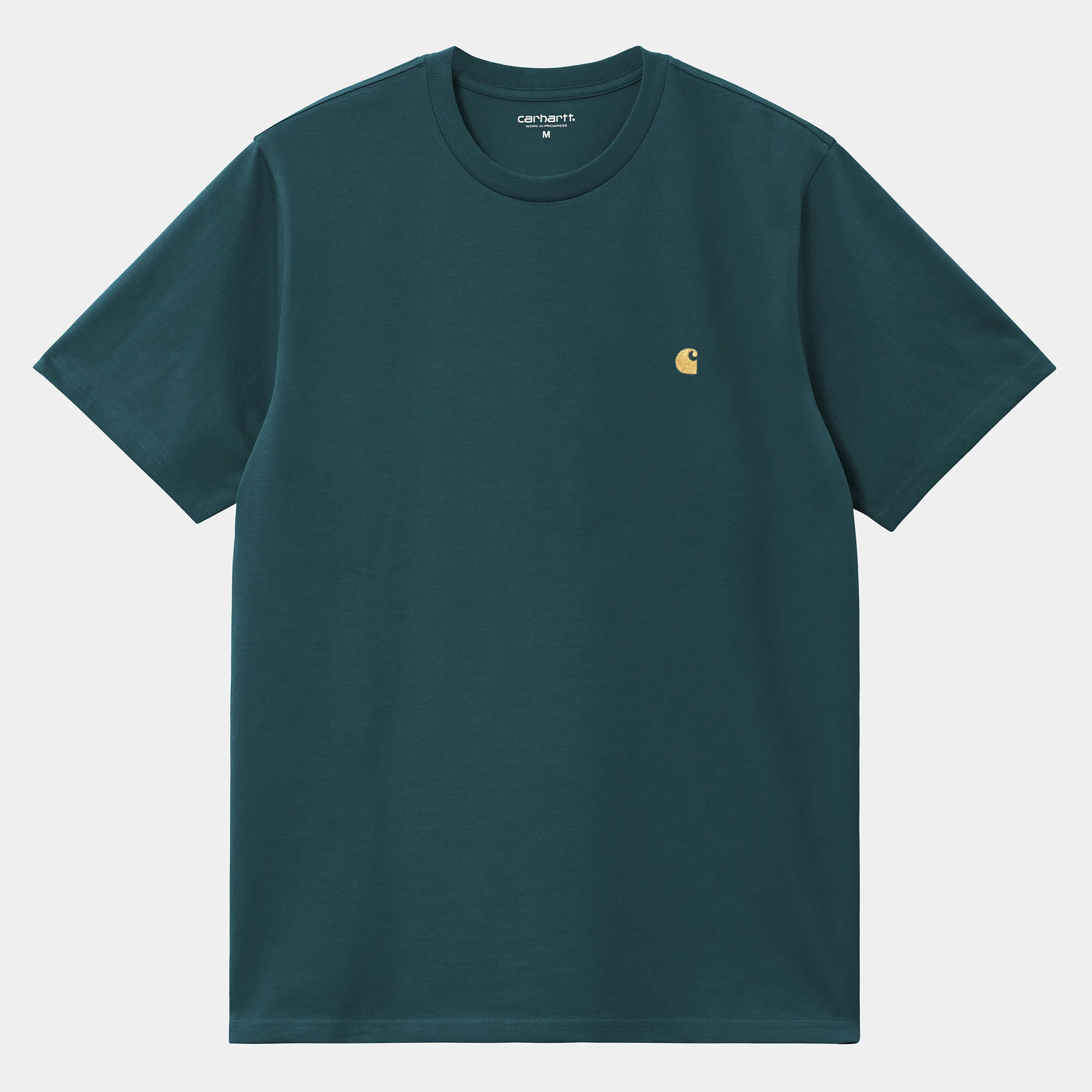 T-Shirts & Polos>Carhartt WIP S/S Chase T-Shirt Duck Blue / Gold