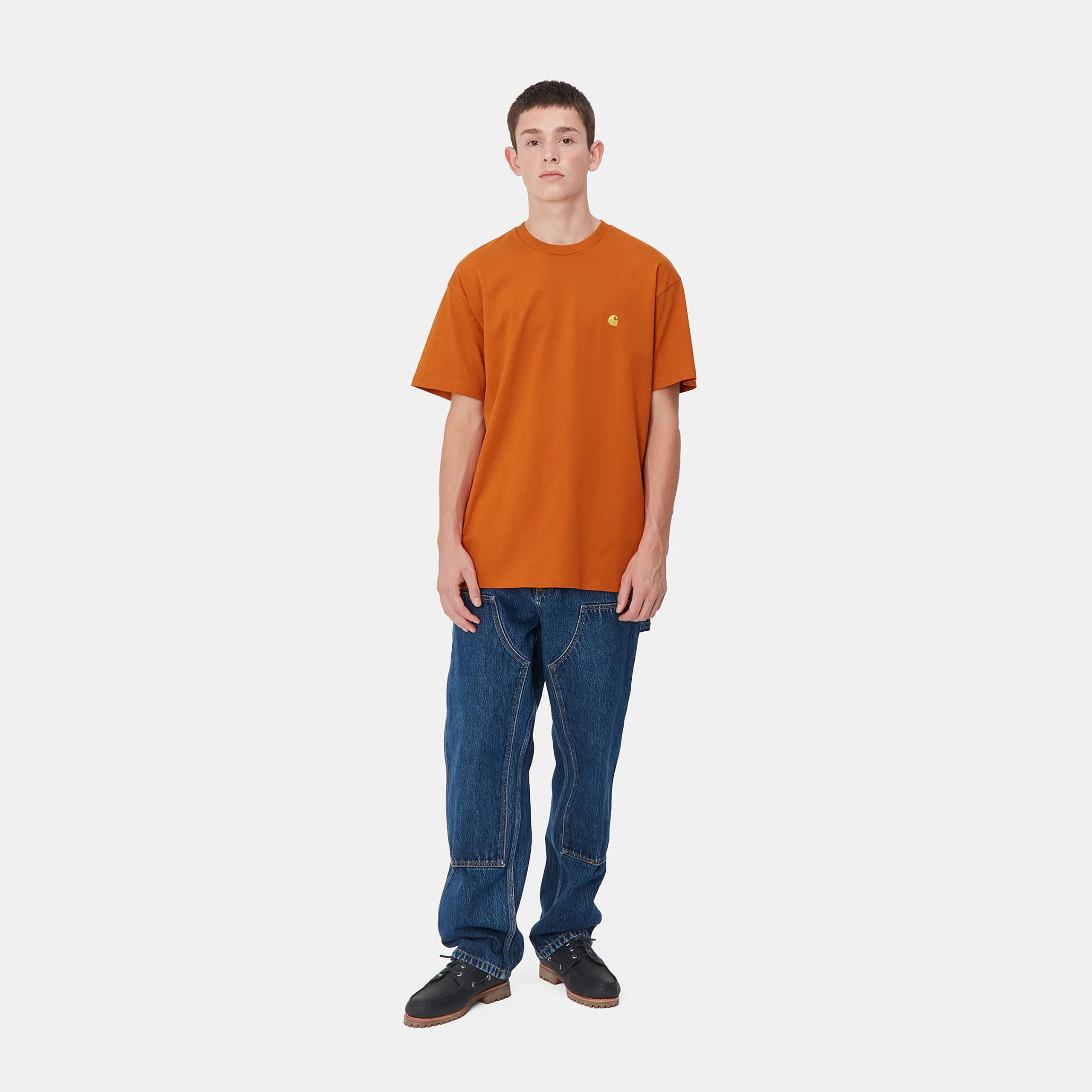 T-Shirts & Polos>Carhartt WIP S/S Chase T-Shirt Turmeric / Gold