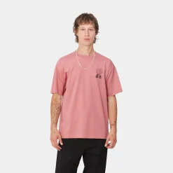 T-Shirts & Polos>Carhartt WIP S/S Chrysanthemum T-Shirt Dusty Rose