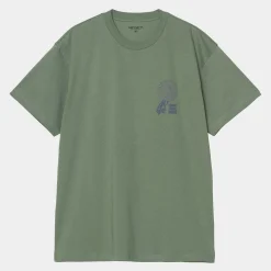 T-Shirts & Polos>Carhartt WIP S/S Chrysanthemum T-Shirt Duck Green