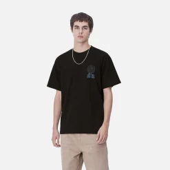 T-Shirts & Polos>Carhartt WIP S/S Chrysanthemum T-Shirt Black