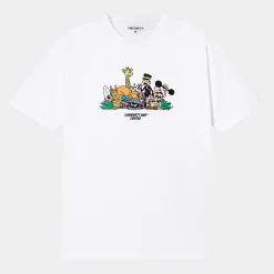 T-Shirts & Polos>Carhartt WIP S/S Coffee T-Shirt F24 White