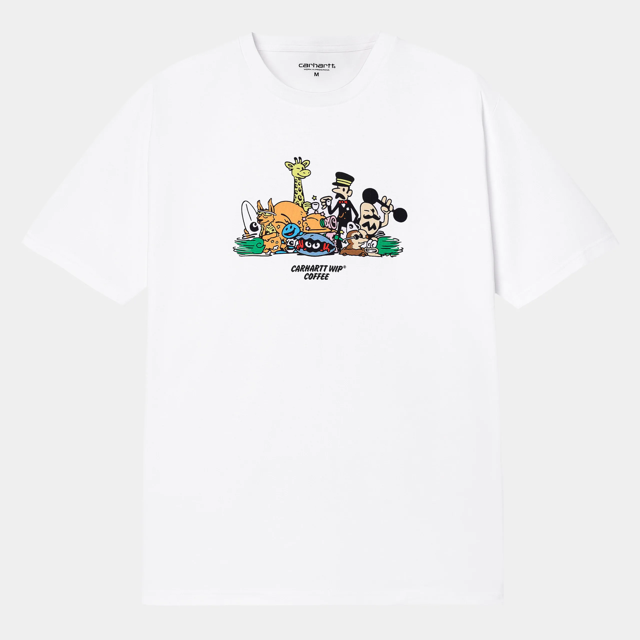 T-Shirts & Polos>Carhartt WIP S/S Coffee T-Shirt F24 White