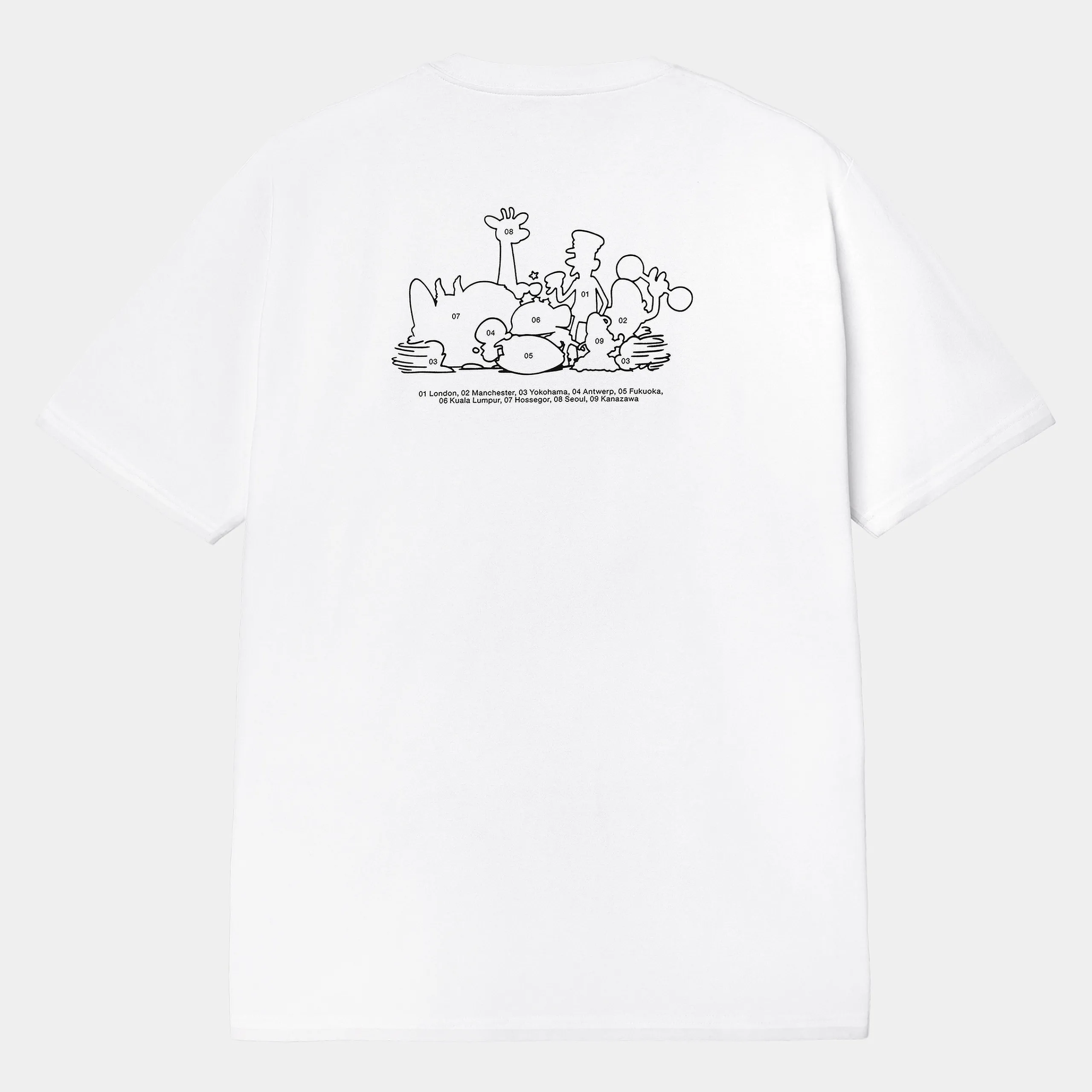 T-Shirts & Polos>Carhartt WIP S/S Coffee T-Shirt F24 White