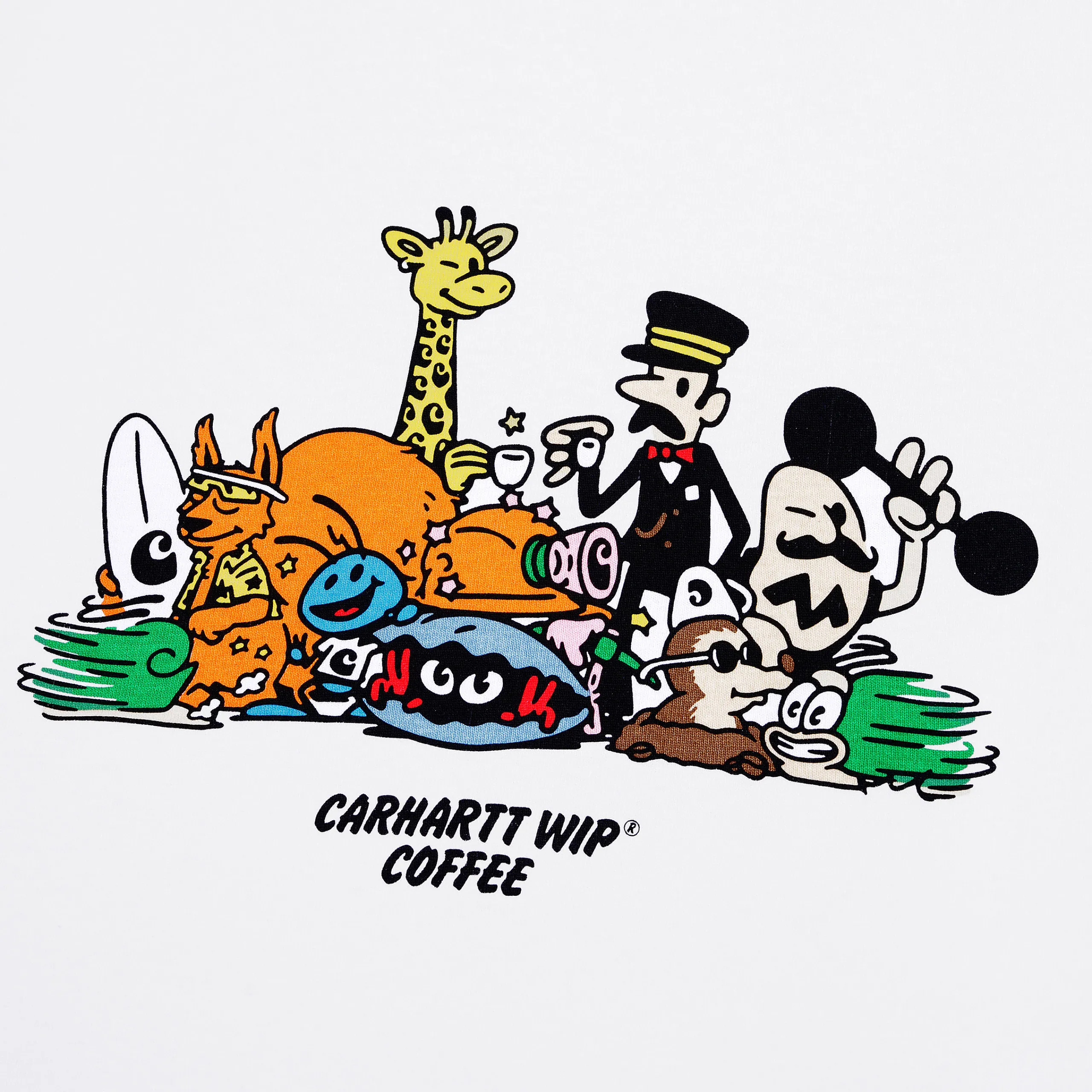 T-Shirts & Polos>Carhartt WIP S/S Coffee T-Shirt F24 White