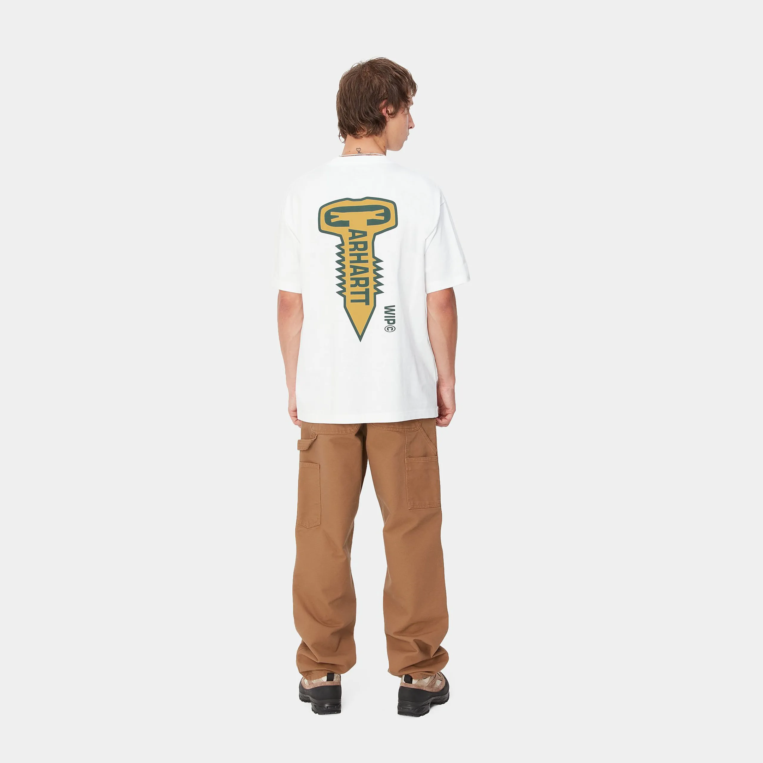 T-Shirts & Polos>Carhartt WIP S/S Cross Screw T-Shirt White