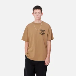 T-Shirts & Polos>Carhartt WIP S/S Cross Screw T-Shirt Peanut
