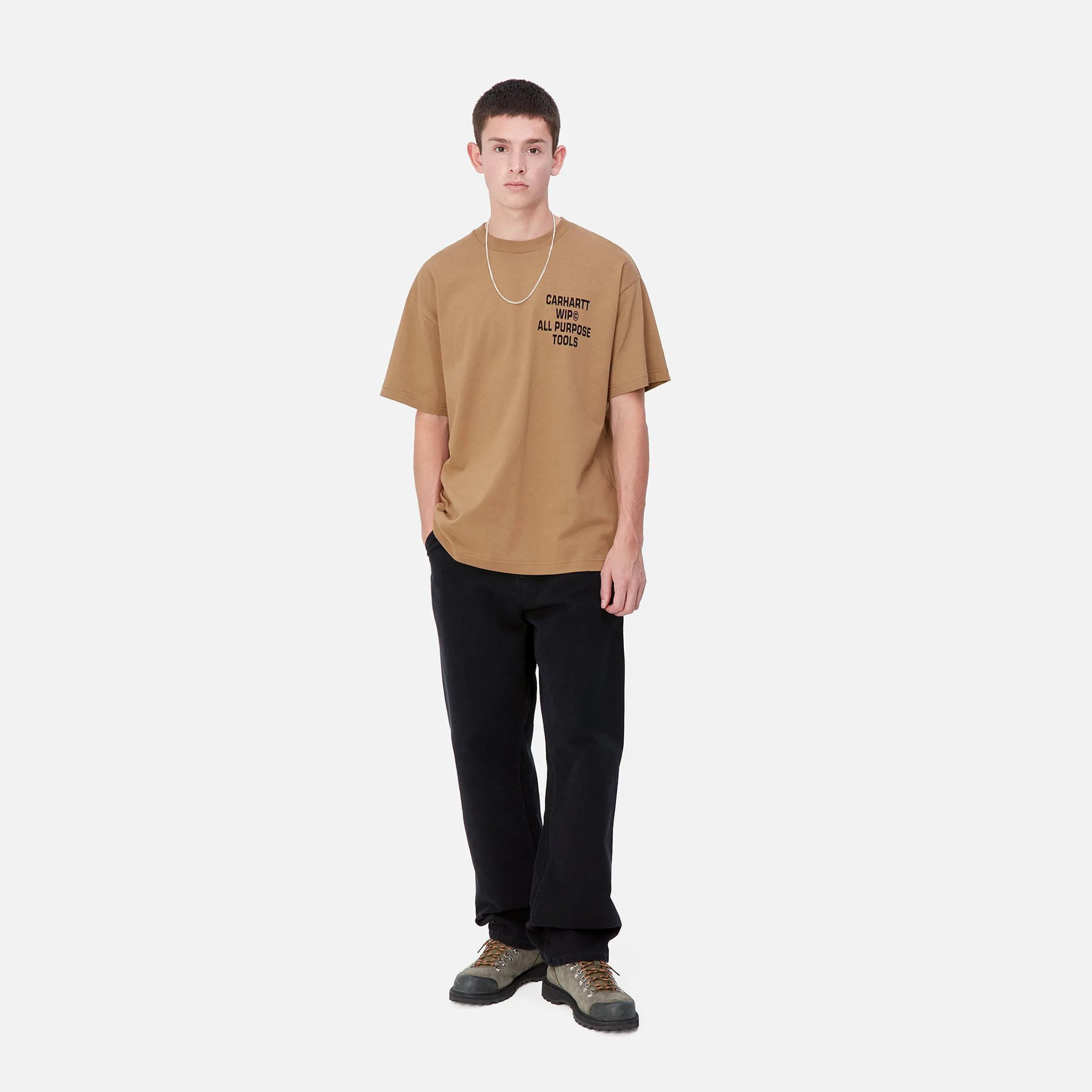 T-Shirts & Polos>Carhartt WIP S/S Cross Screw T-Shirt Peanut