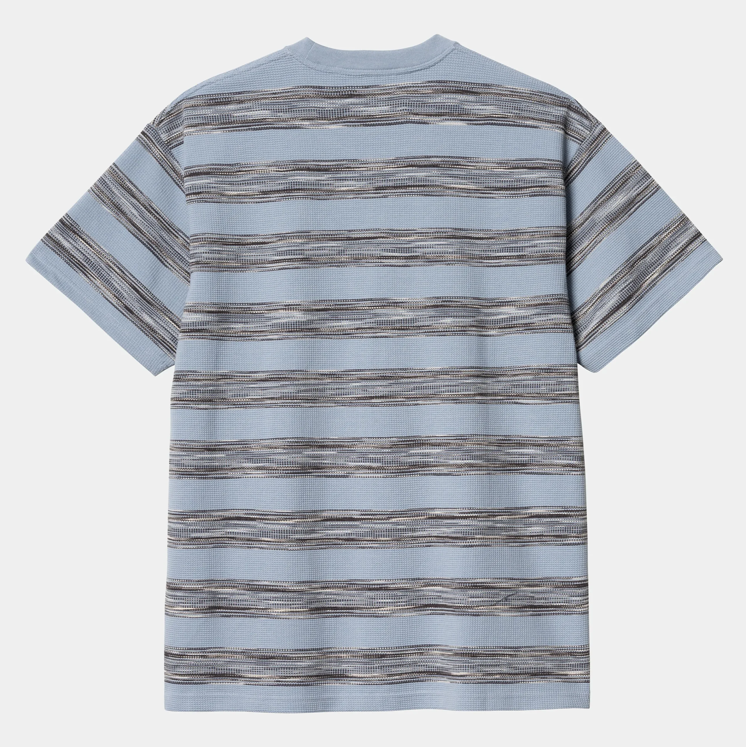 T-Shirts & Polos>Carhartt WIP S/S Dodson Pocket T-Shirt Dodson Stripe Horizontal, Misty Sky