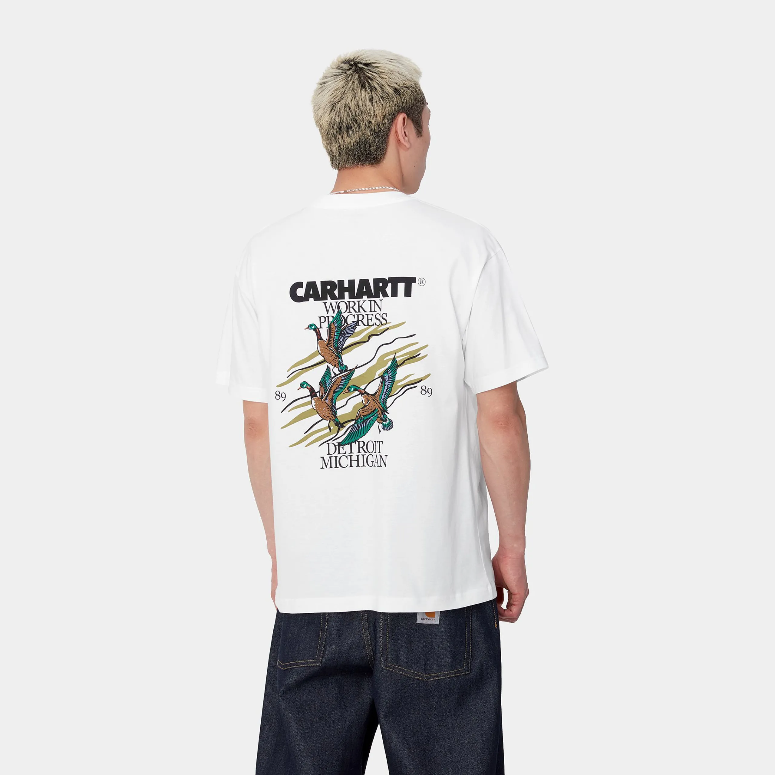 T-Shirts & Polos>Carhartt WIP S/S Ducks T-Shirt White