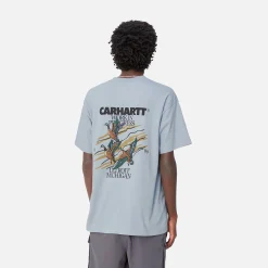 T-Shirts & Polos>Carhartt WIP S/S Ducks T-Shirt Misty Sky