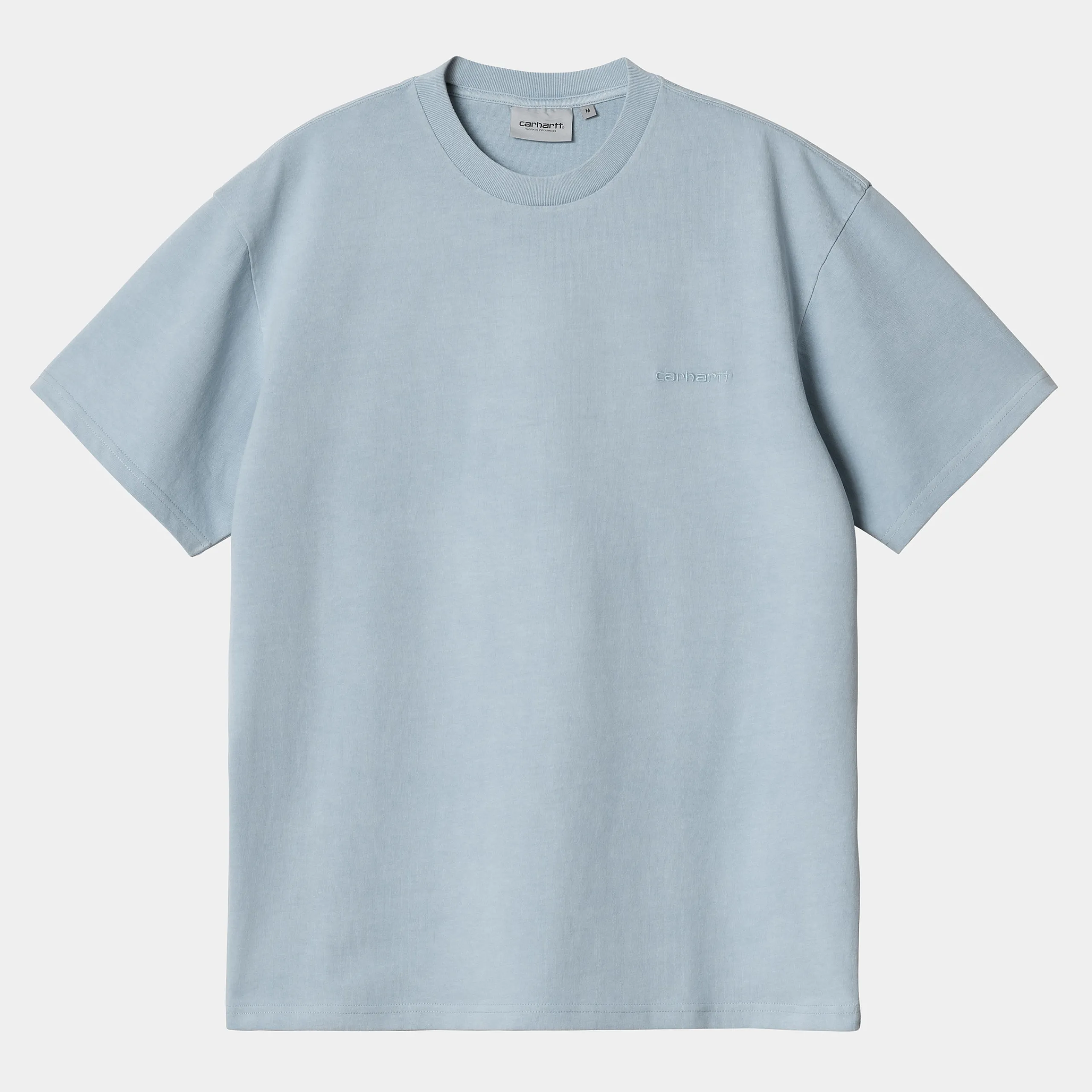 T-Shirts & Polos>Carhartt WIP S/S Duster Script T-Shirt Misty Sky