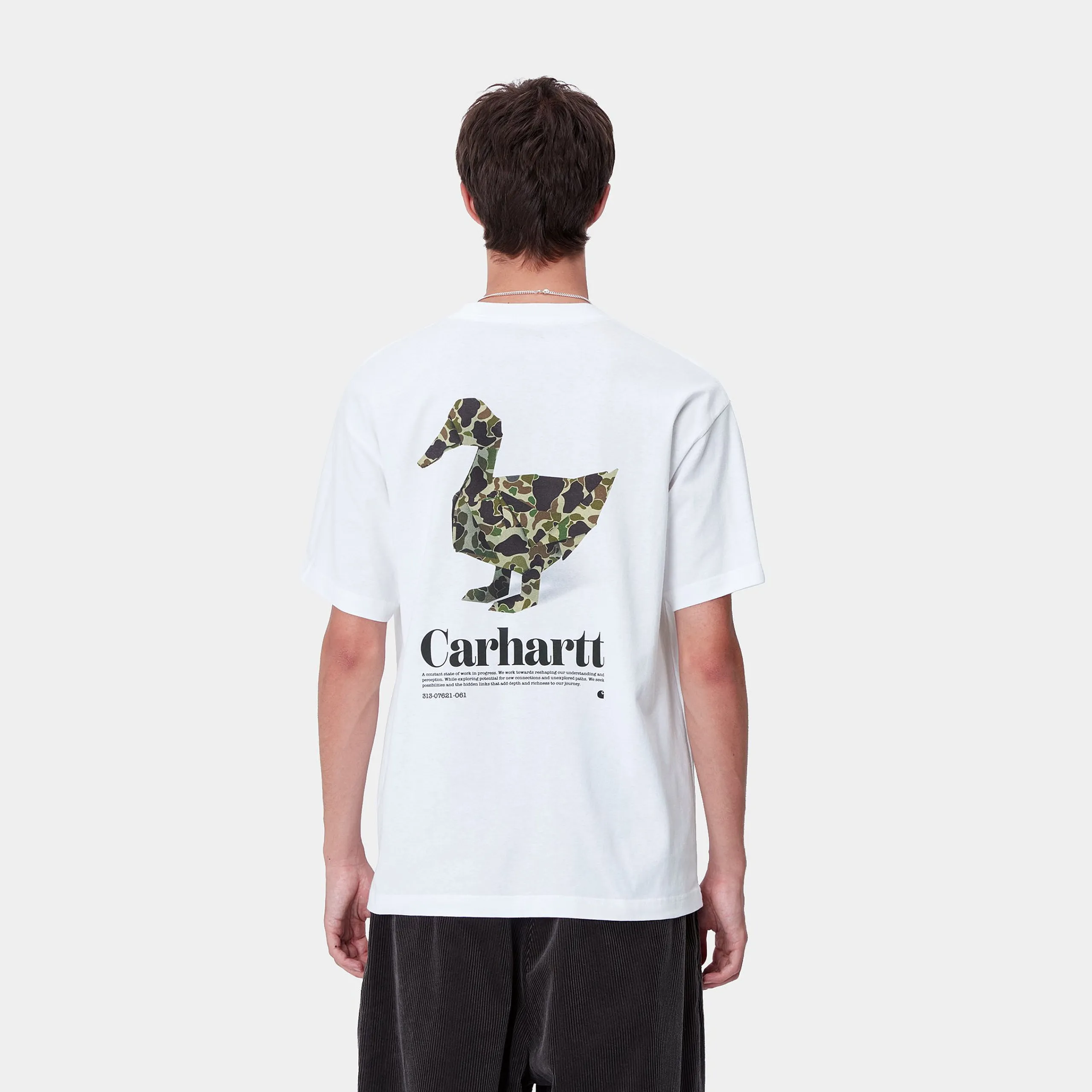 T-Shirts & Polos>Carhartt WIP S/S Fold Duck T-Shirt White