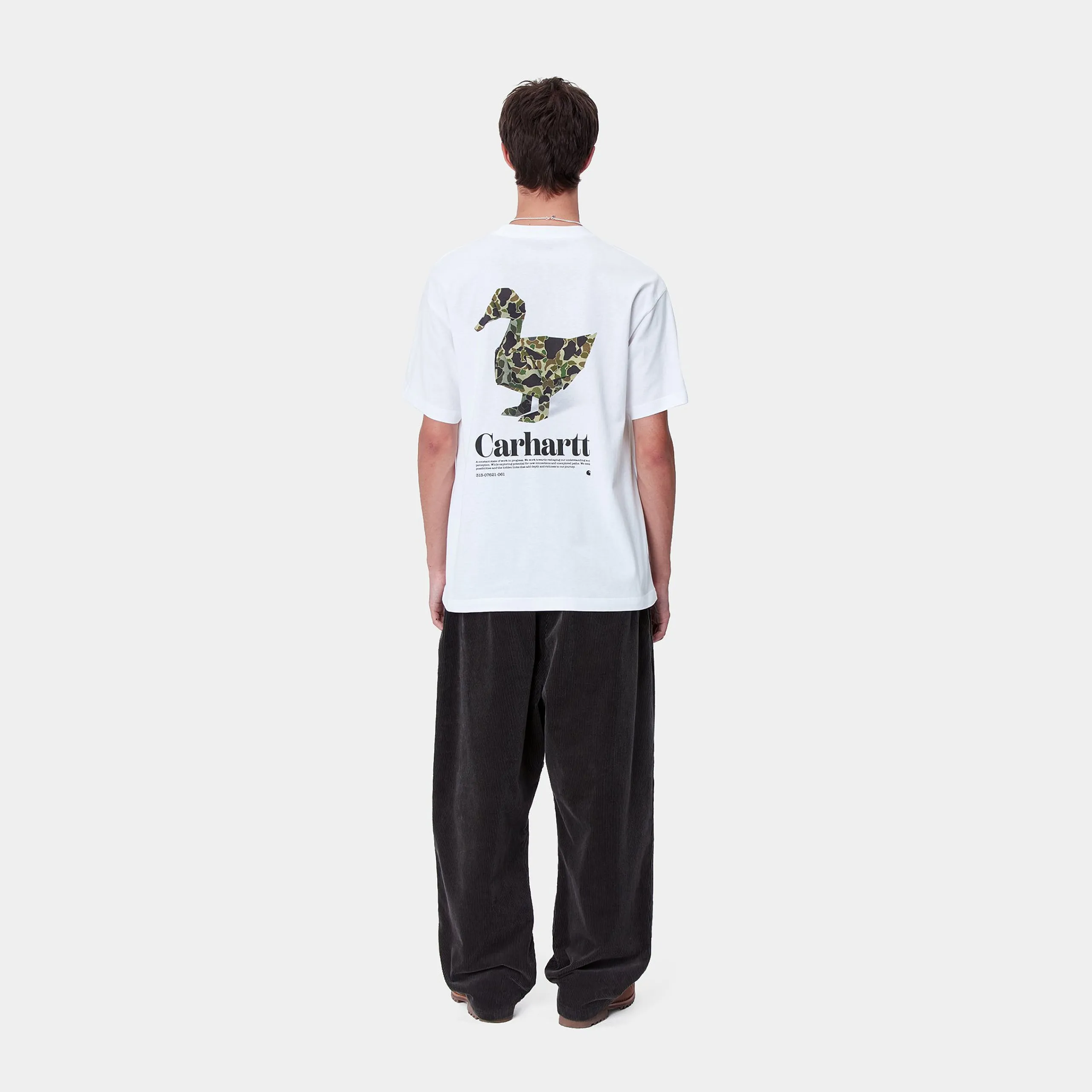 T-Shirts & Polos>Carhartt WIP S/S Fold Duck T-Shirt White