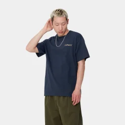 T-Shirts & Polos>Carhartt WIP S/S Fold Duck T-Shirt Air Force Blue