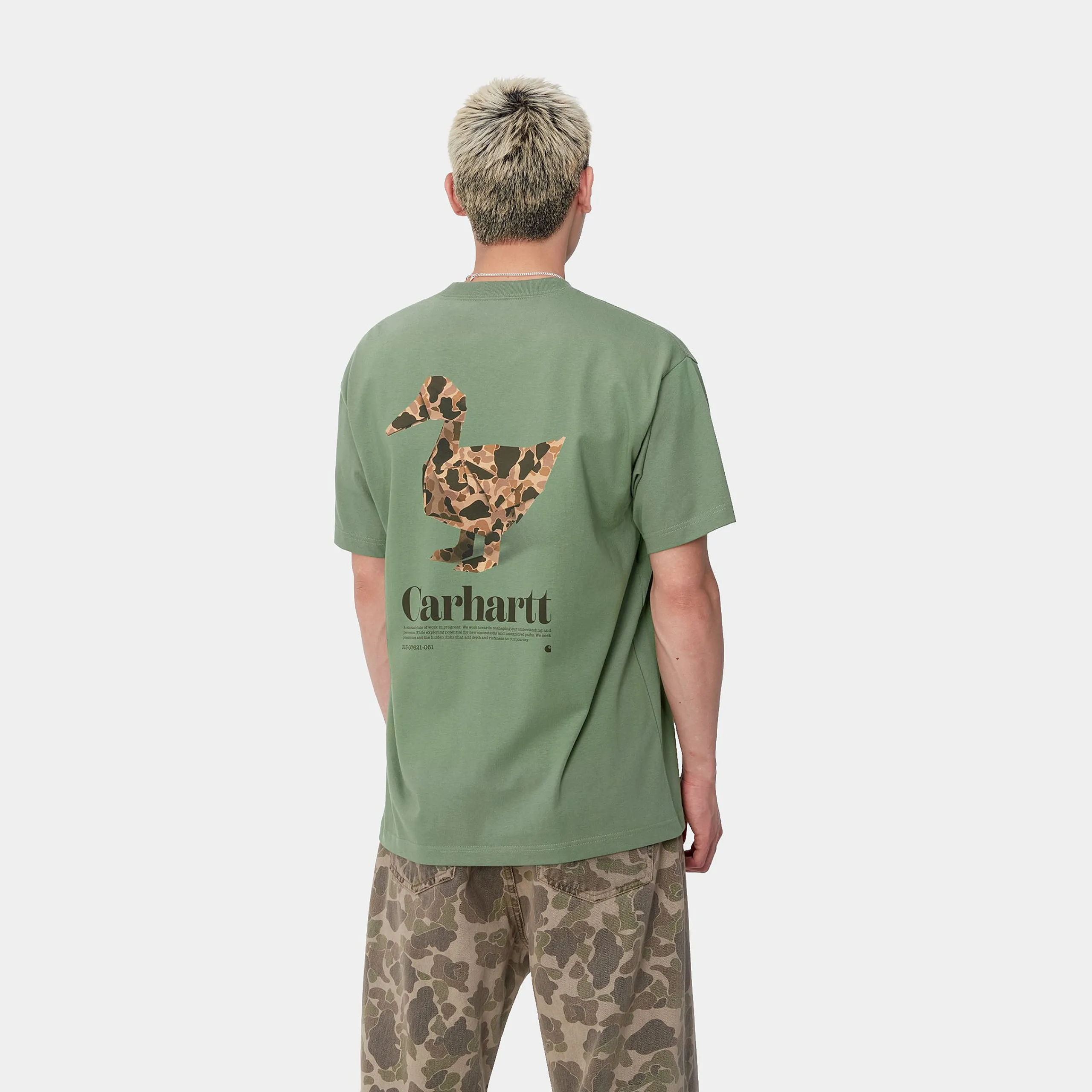 T-Shirts & Polos>Carhartt WIP S/S Fold Duck T-Shirt Duck Green