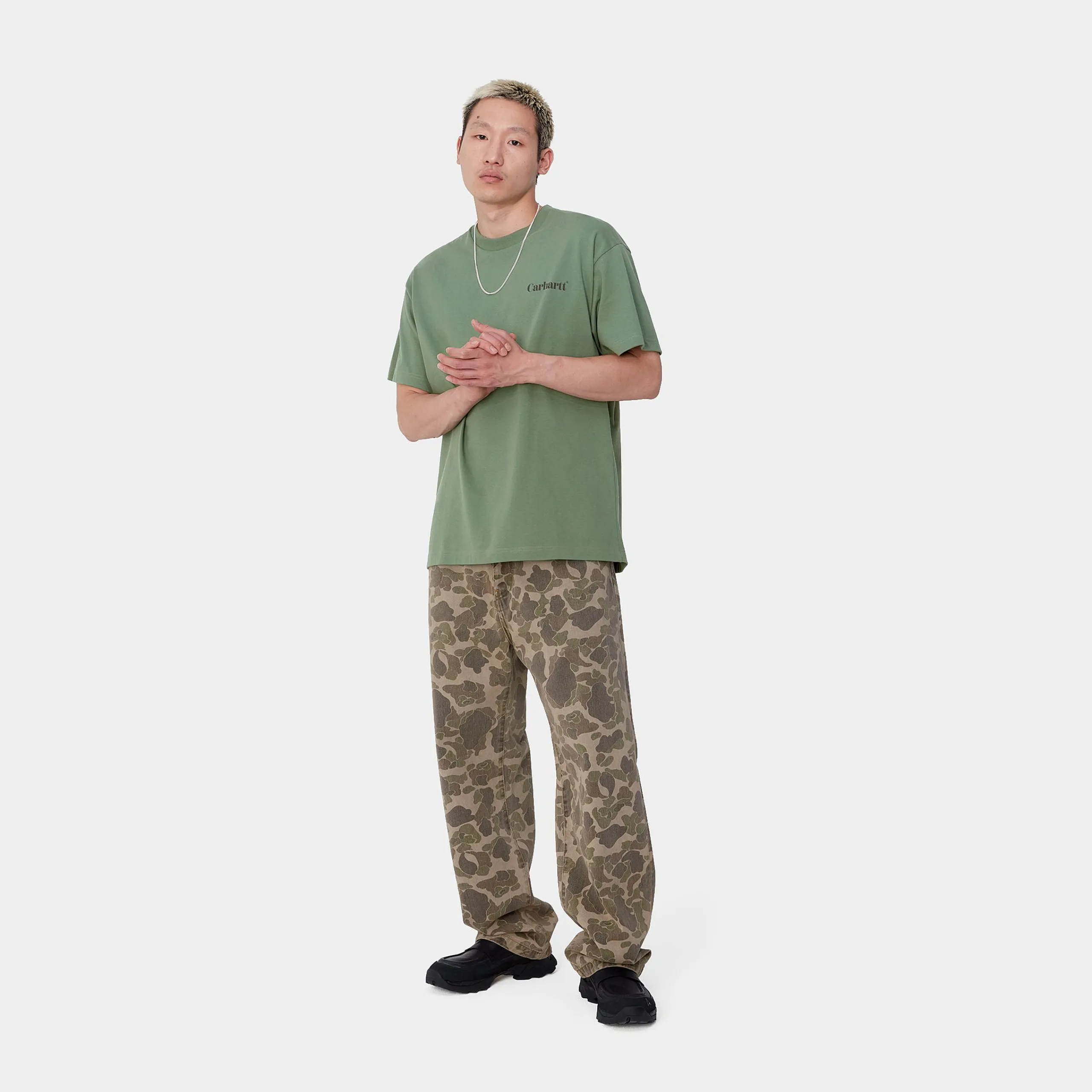 T-Shirts & Polos>Carhartt WIP S/S Fold Duck T-Shirt Duck Green